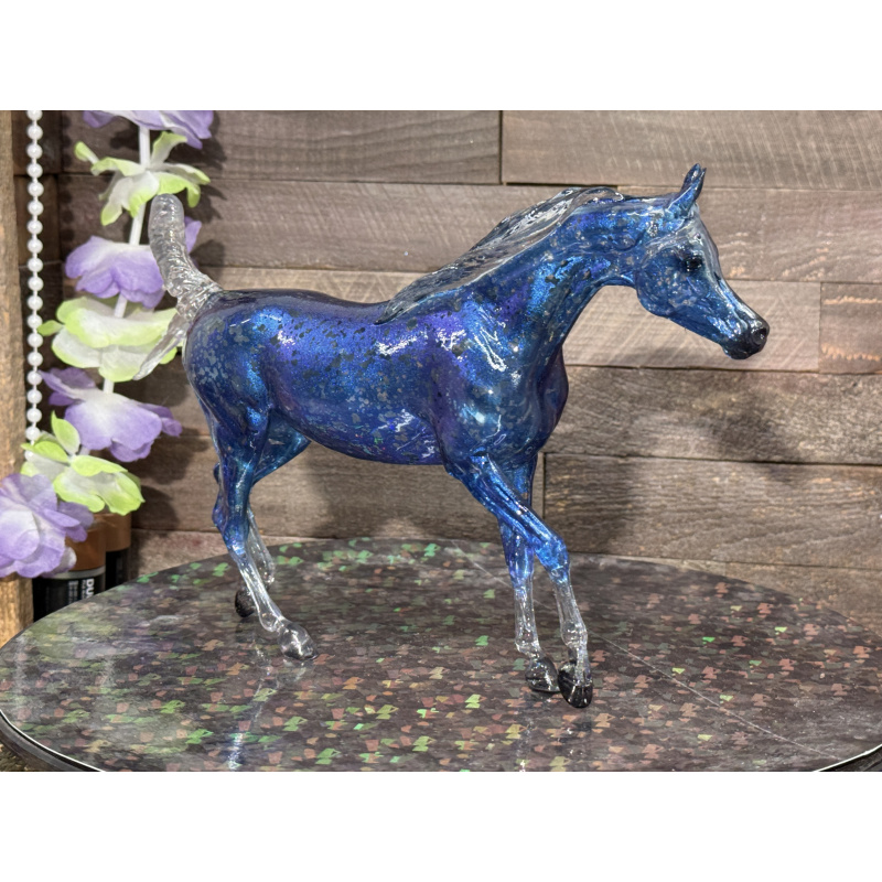 Breyer Custom Horse Classic Clear Trotting Arabian To Blue Benasque