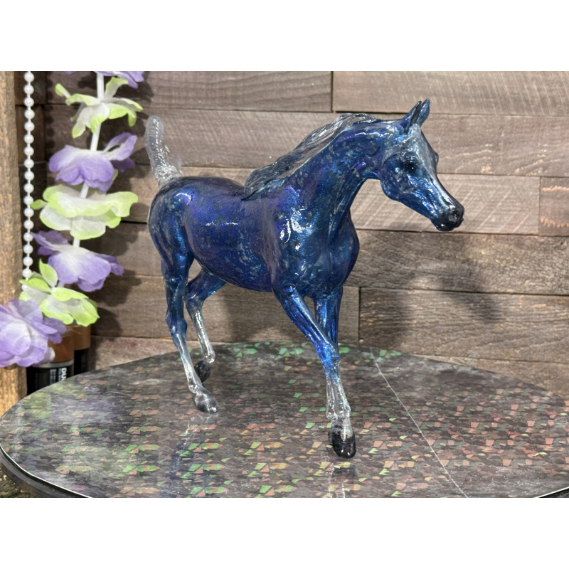 Breyer Custom Horse Classic Clear Trotting Arabian To Blue Benasque