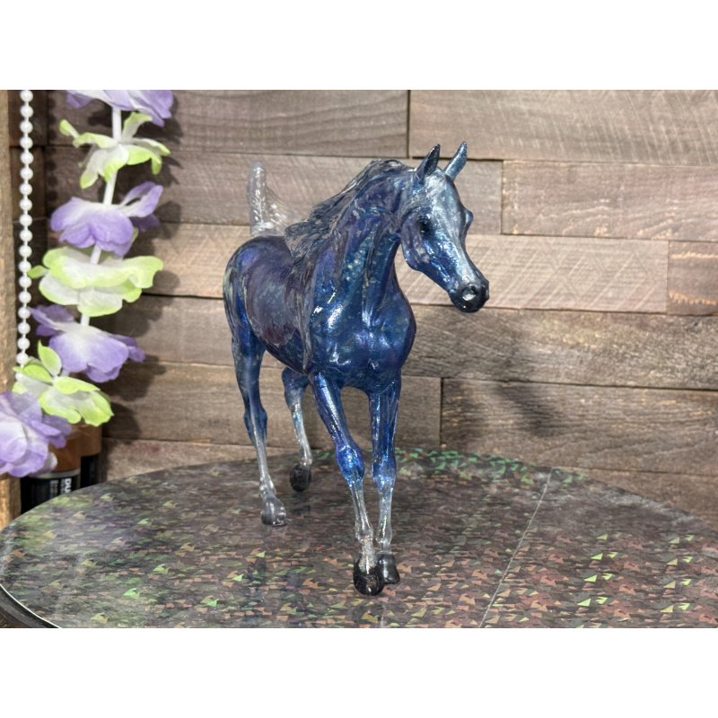 Breyer Custom Horse Classic Clear Trotting Arabian To Blue Benasque