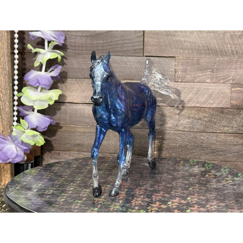 Breyer Custom Horse Classic Clear Trotting Arabian To Blue Benasque