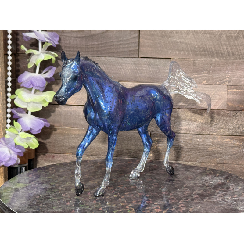Breyer Custom Horse Classic Clear Trotting Arabian To Blue Benasque