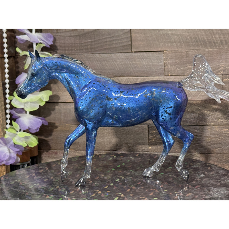 Breyer Custom Horse Classic Clear Trotting Arabian To Blue Benasque