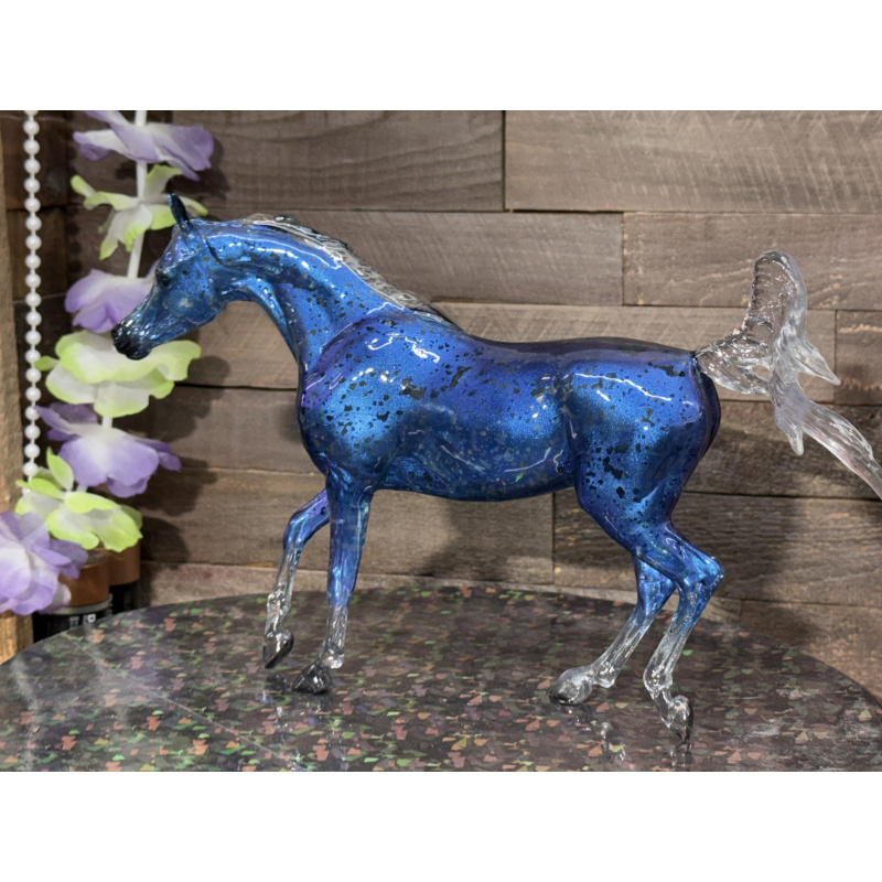 Breyer Custom Horse Classic Clear Trotting Arabian To Blue Benasque