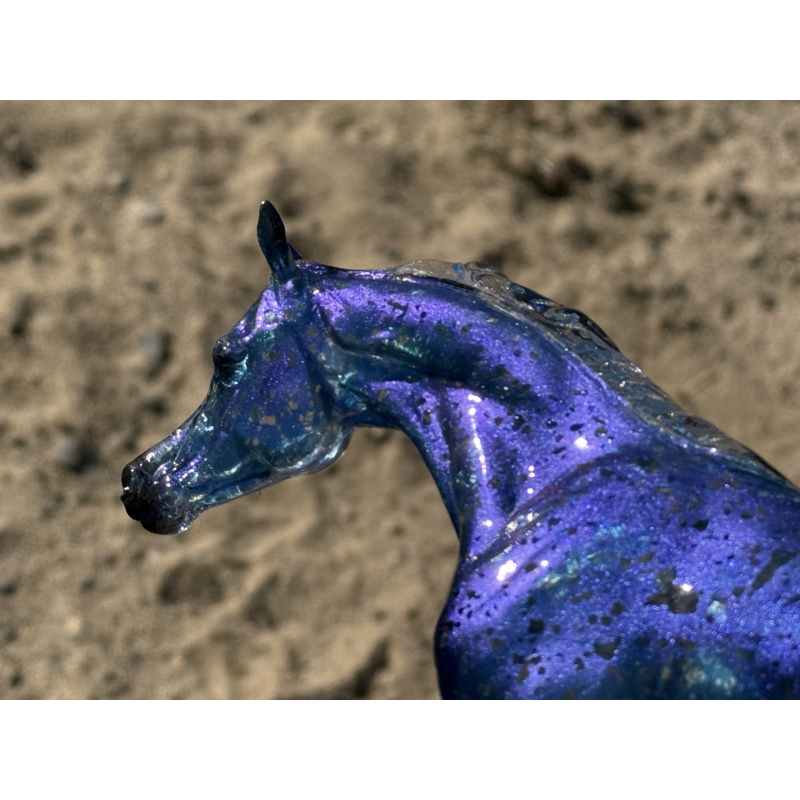 Breyer Custom Horse Classic Clear Trotting Arabian To Blue Benasque