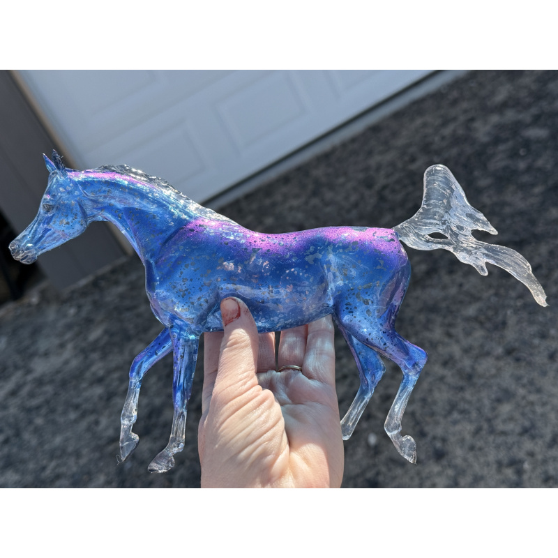Breyer Custom Horse Classic Clear Trotting Arabian To Blue Benasque