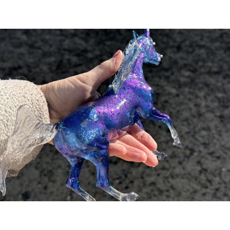Breyer Custom Horse Classic Clear Trotting Arabian To Blue Benasque