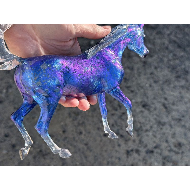 Breyer Custom Horse Classic Clear Trotting Arabian To Blue Benasque