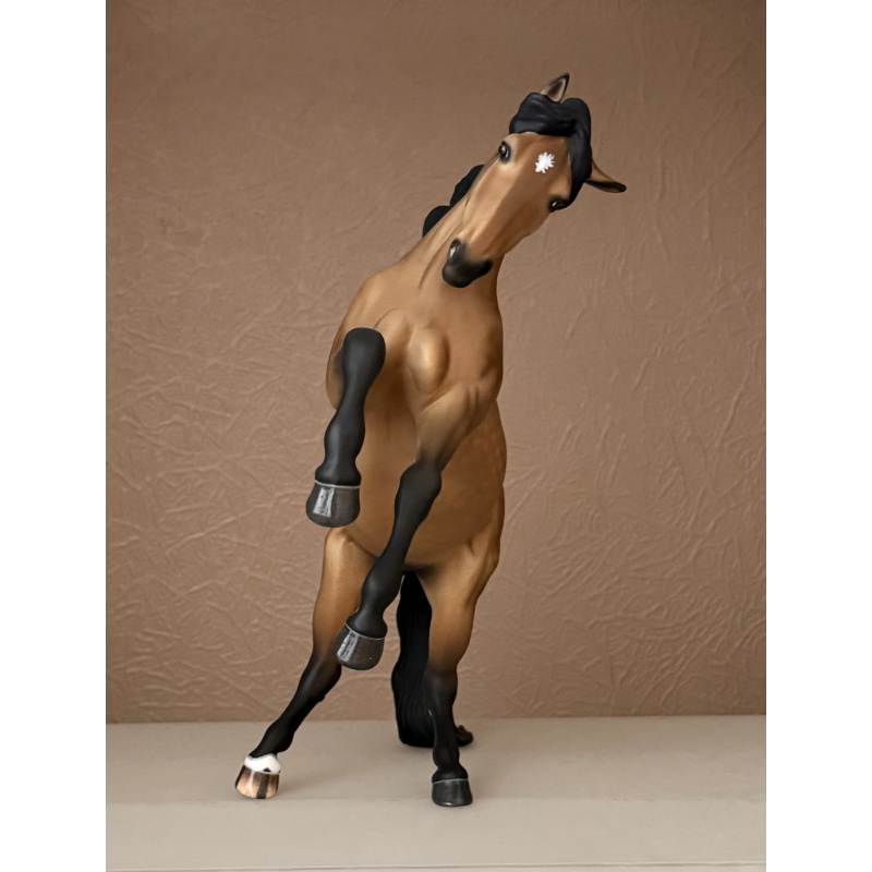 Custom Breyer Premier model Carman painted to a Pale Dappled Golden Buckskin