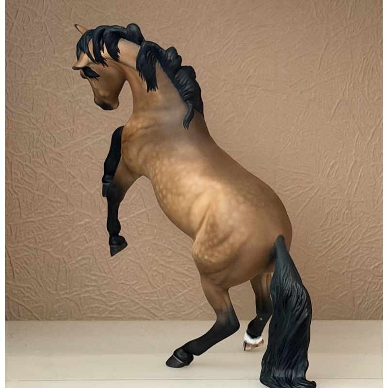 Custom Breyer Premier model Carman painted to a Pale Dappled Golden Buckskin