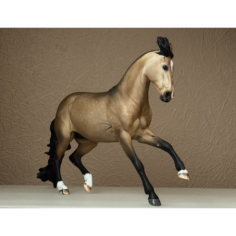CM BREYER CRIOLLO TO A GOLDEN DAPPLED BUCKSKIN