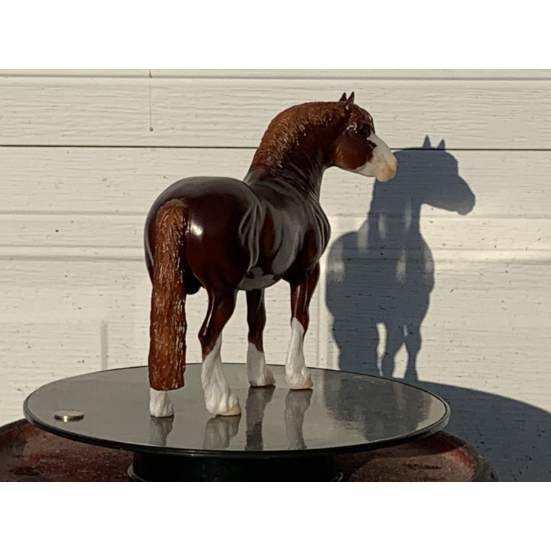 Breyer Custom Horse Traditional Georg/Theo To Red Chestnut Pinto With Crome