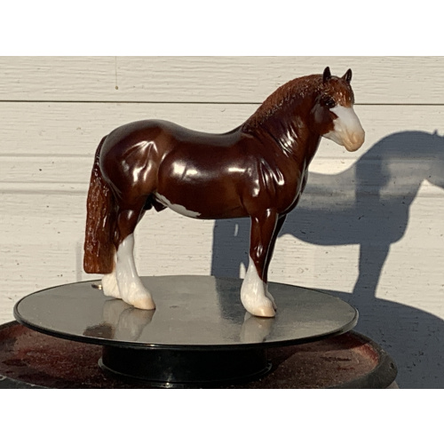 Breyer Custom Horse Traditional Georg/Theo To Red Chestnut Pinto With Crome