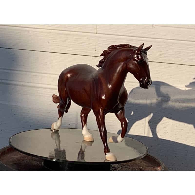 Breyer Custom Horse Traditional Wixom To Red Chestnut With Crome New Tail