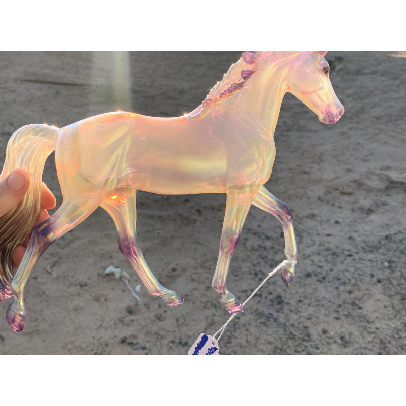 Breyer Custom Horse Traditional Clearware TWH Euphoria Colorshift Aqua Green Pink