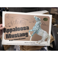 Breyer Custom Horse Semi Rearing Mustang Gold Florentine Varnish Appaloosa