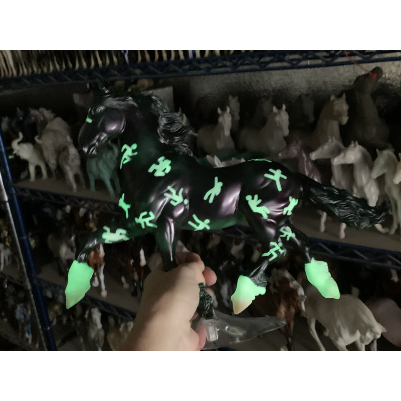 Breyer Custom Horse Traditional My Crime Scene Goffert Glow In Dark