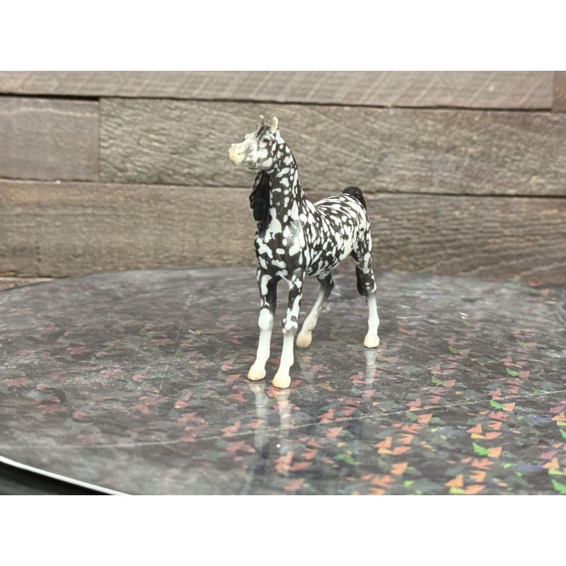 Breyer Custom Horse Stablemate Wild Dapple Black Zaphira