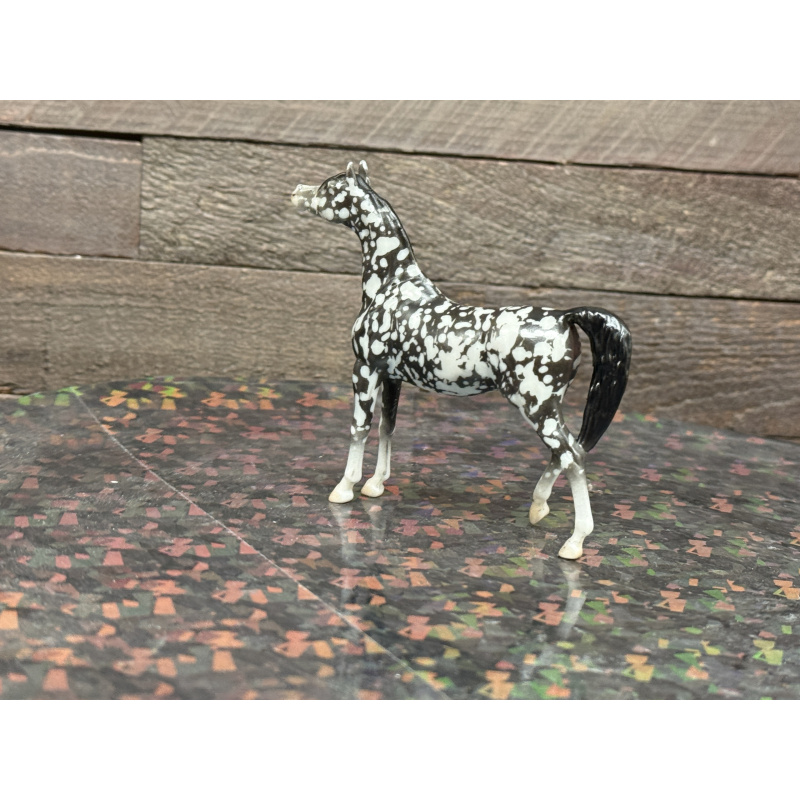 Breyer Custom Horse Stablemate Wild Dapple Black Zaphira