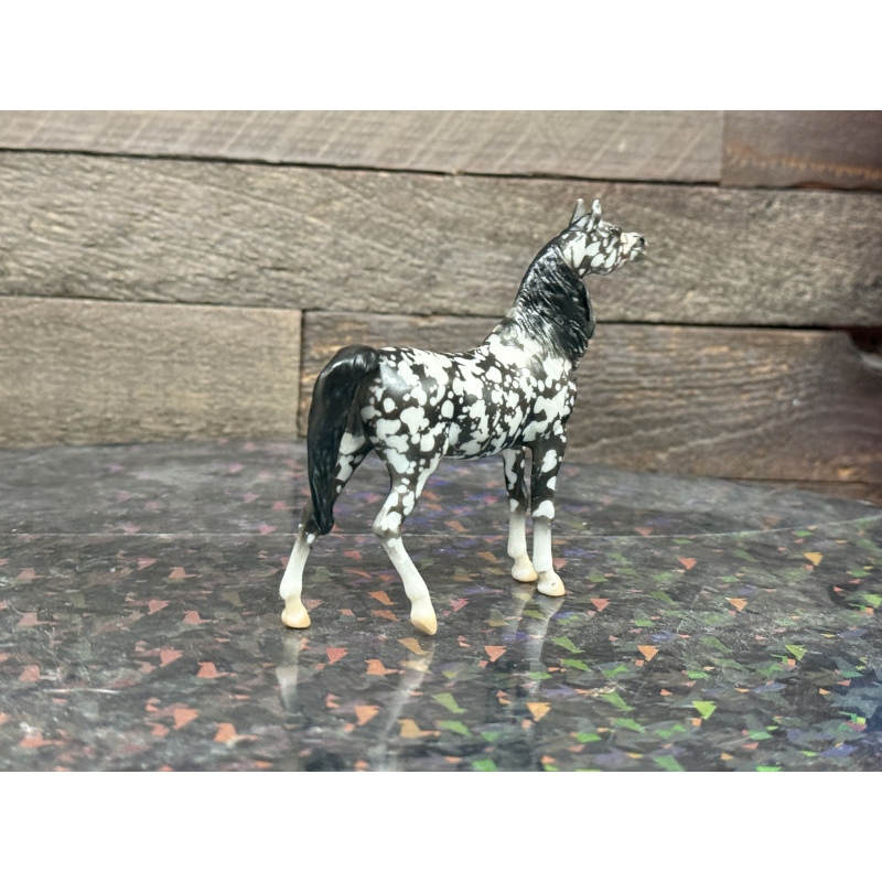 Breyer Custom Horse Stablemate Wild Dapple Black Zaphira