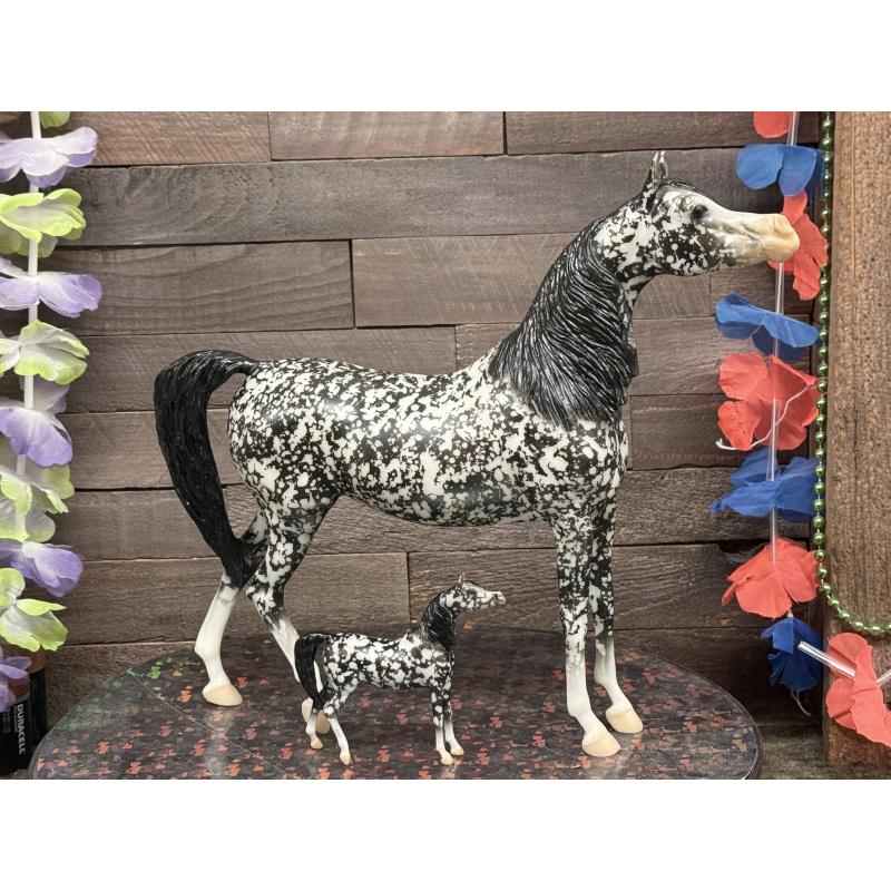 Breyer Custom Horse Stablemate Wild Dapple Black Zaphira