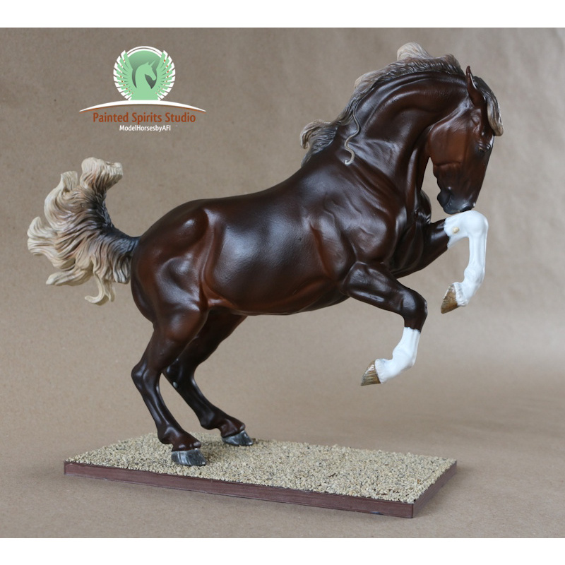 Ikas Andalusia- CM 3D Print resin rearing andalusian mare to silver seal brown