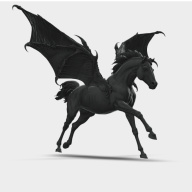 LTD Edition Halloween horse - Nosferatu - white resin. Curio Scale