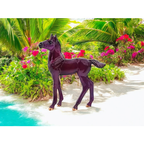 Breyer Stablemate unicorn foal purple