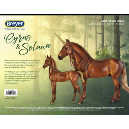 Breyer Unicorns Cyrus and Solana