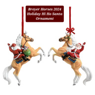 Breyer Christmas Holiday Santa ornament