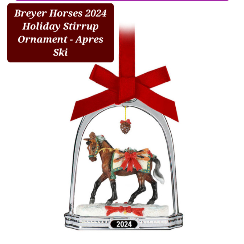Breyer Christmas Holiday Stirrup ornament preorder