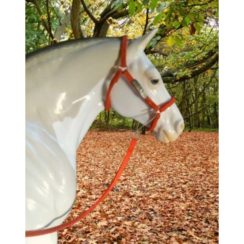 Breyer Horse custom halter lead red